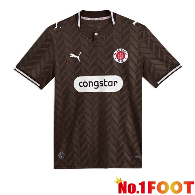 FC St. Pauli Home Soccer Jersey Brown 2026/2027