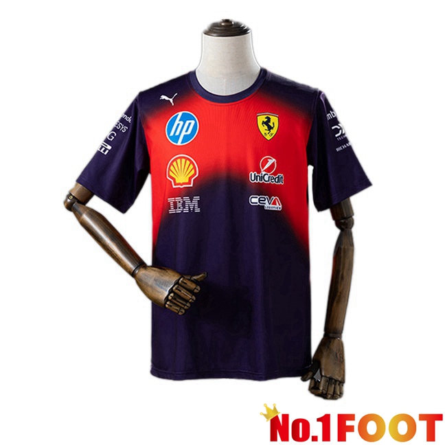 Ferrari Soccer Jersey Formule 1 Red Black 2025/2026