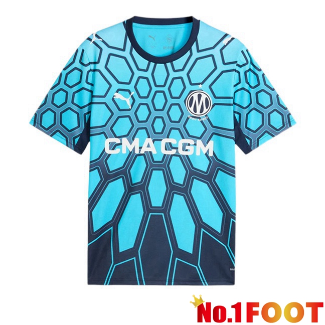 Marseille OM Goalkeeper Soccer Jersey Blue 2026/2027