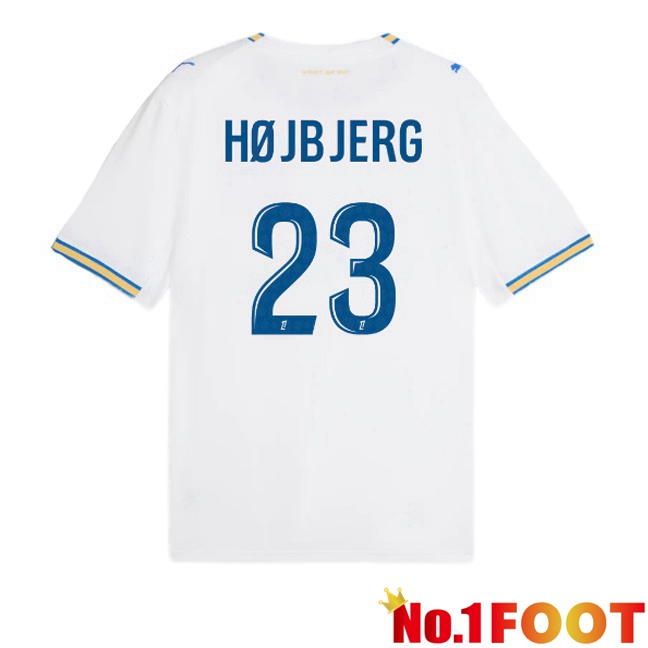 Marseille OM (Højbjerg 23) Home Soccer Jersey White 2026/2027
