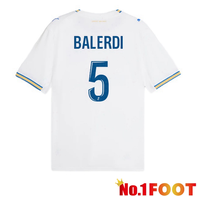 Marseille OM (Balerdi 5) Home Soccer Jersey White 2026/2027