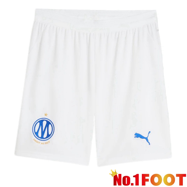 Marseille OM Home Soccer Shorts White 2026/2027
