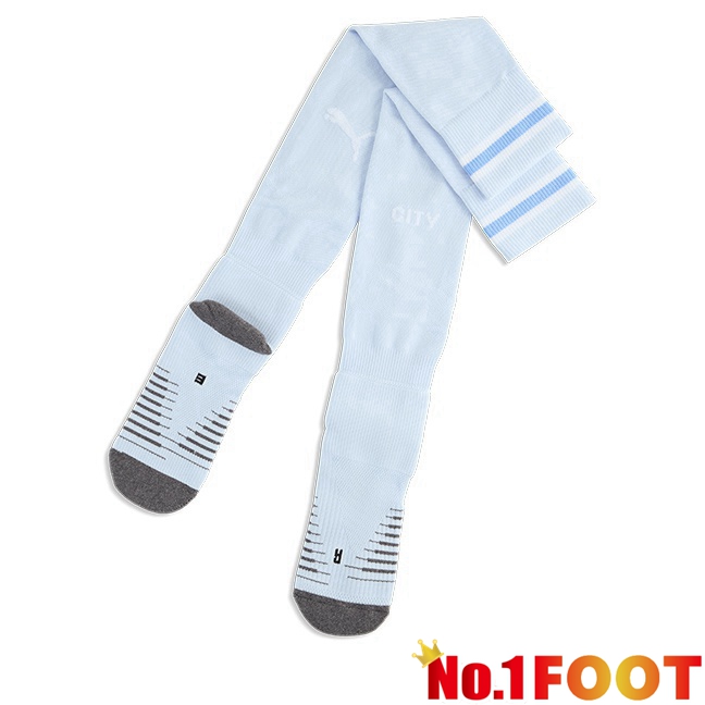 Manchester City Home Soccer Socks White 2026/2027