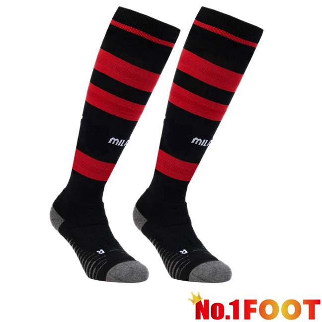AC Milan Home Soccer Socks Red Black 2026/2027