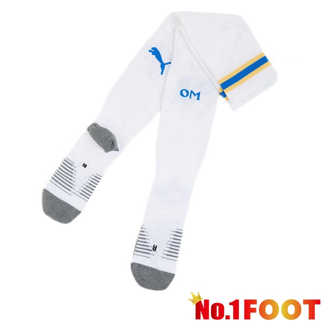 Marseille OM Home Soccer Socks White 2026/2027