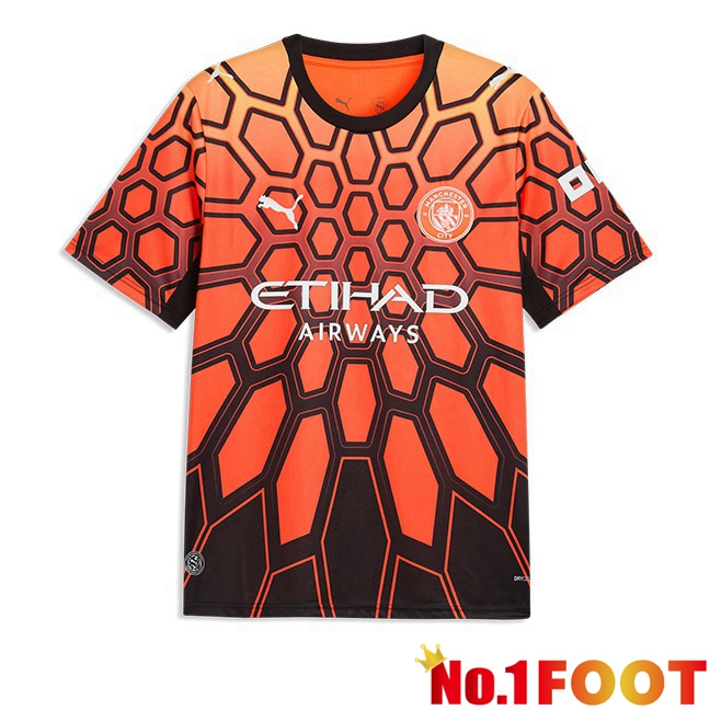 Manchester City Goalkeeper Soccer Jersey Orange 2026/2027