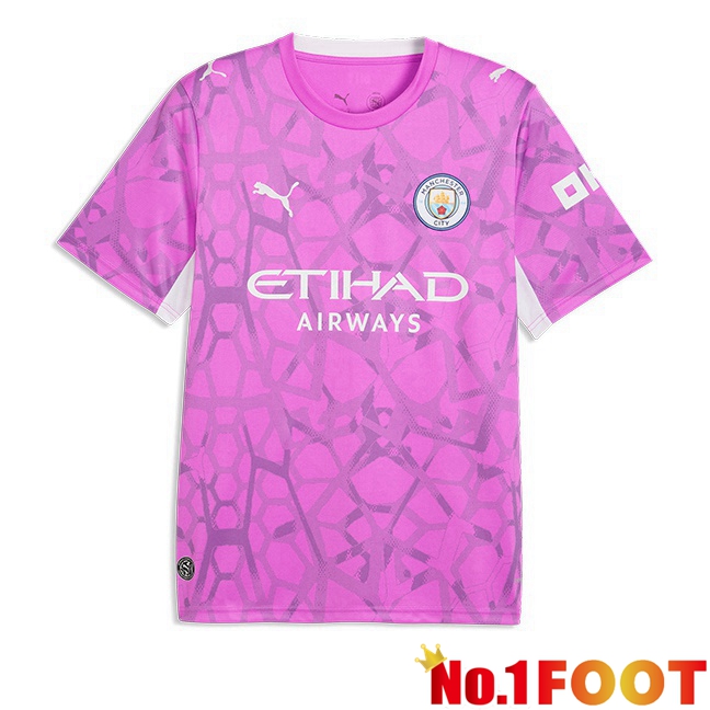 Manchester City Goalkeeper Soccer Jersey Pink 2026/2027