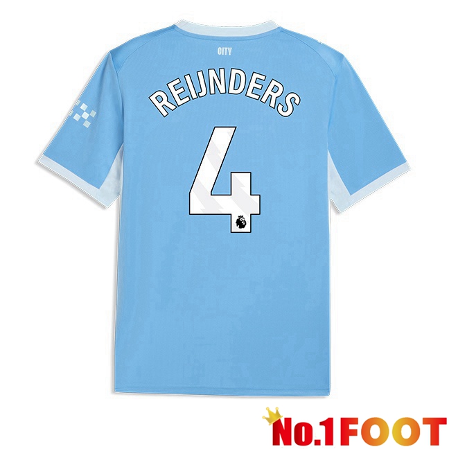 Manchester City (Tijjani Reijnders 4) Home Soccer Jersey Blue 2026/2027