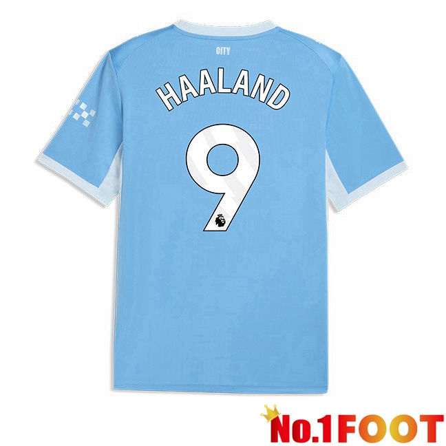 Manchester City (Erling Haaland 9) Home Soccer Jersey Blue 2026/2027