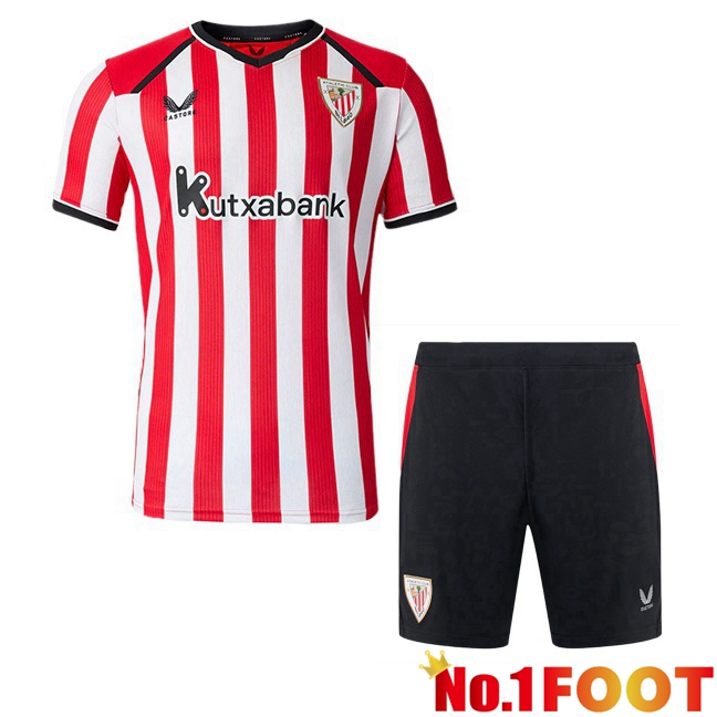Athletic Club Kids Home Soccer Jersey Red White 2026/2027
