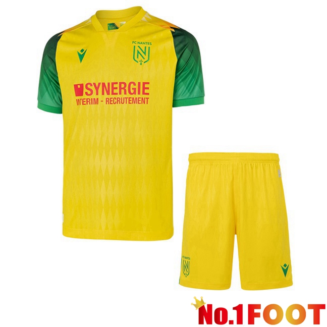 FC Nantes Kids Home Soccer Jersey Yellow 2026/2027