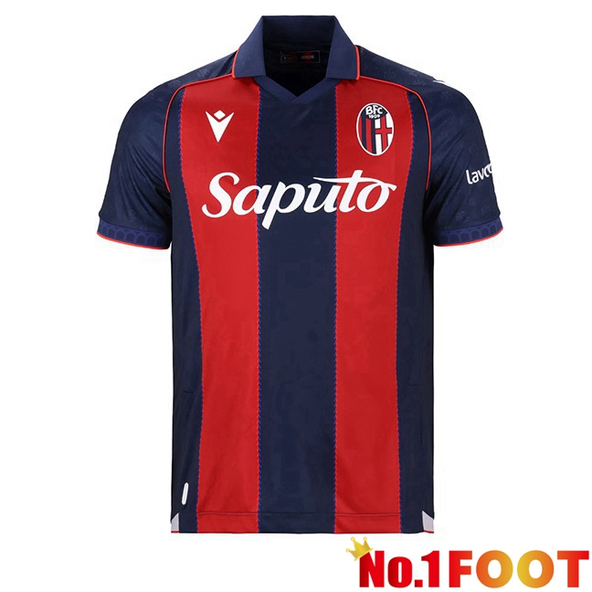 Bologna Home Soccer Jersey Red Blue Royal 2026/2027