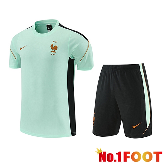 France kit Training T-Shirt Green/Black 2026/2027