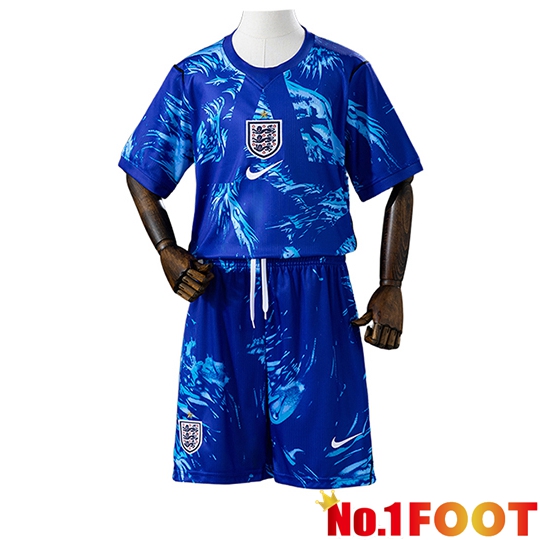 England Kids Goalkeeper Soccer Jersey Blue 2026/2027