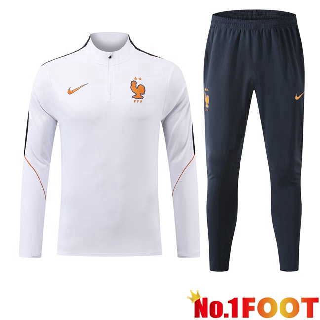 France kit Training Tracksuit White 2026/2027