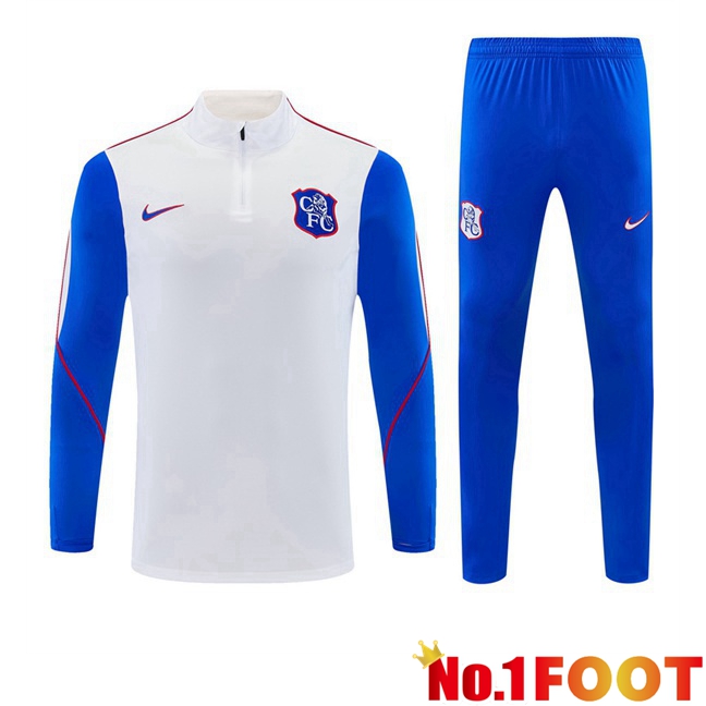 FC Chelsea kit Training Tracksuit White Blue 2026/2027