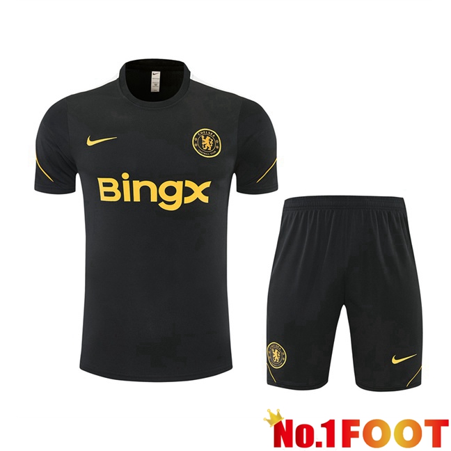 FC Chelsea kit Training T Shirt + Shorts Black 2026/2027