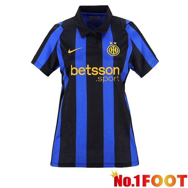 Inter Milan Women Home Soccer Jersey Blue Black 2026/2027