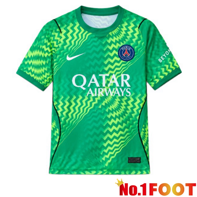 Paris PSG Goalkeeper Soccer Jersey Green 2026/2027
