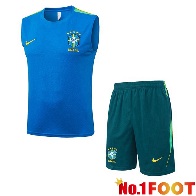 Brazil Gilet Soccer + Shorts Blue 2026/2027