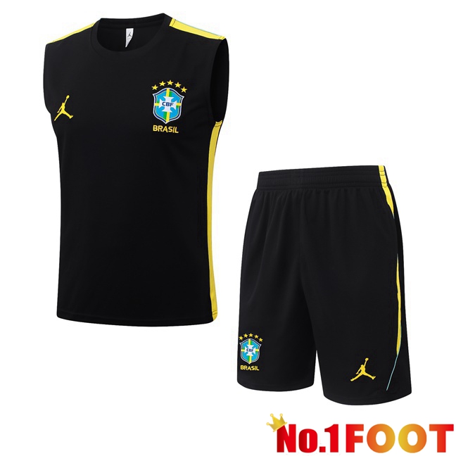 Brazil Gilet Soccer + Shorts Black 2026/2027