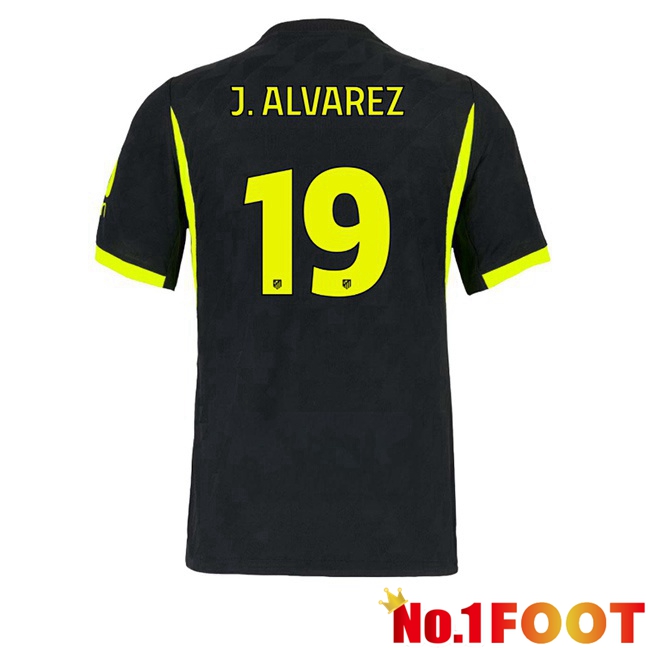 Atletico Madrid (J. ALVAREZ 19) Away Soccer Jersey Black 2026/2027