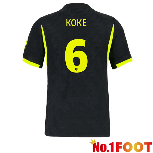 Atletico Madrid (KOKE 6) Away Soccer Jersey Black 2026/2027