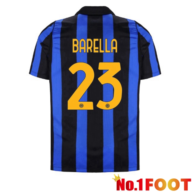 Inter Milan (BARELLA 23) Home Soccer Jersey Blue Black 2026/2027