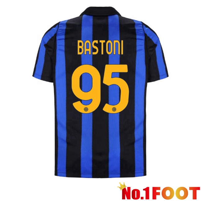 Inter Milan (BASTONI 95) Home Soccer Jersey Blue Black 2026/2027