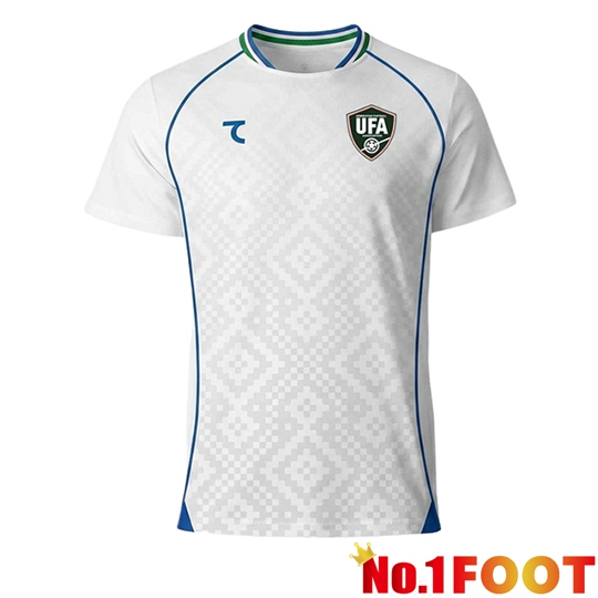 Uzbekistan Away Soccer Jersey White 2026/2027