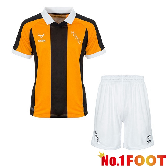 Hull City AFC Kids Home Soccer Jersey Yellow Black 2026/2027