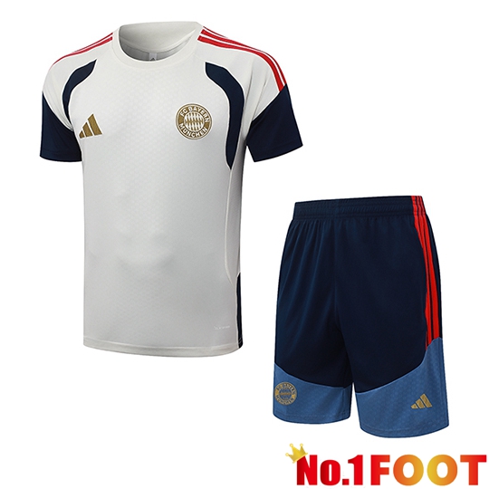 Bayern Munich kit Training T-Shirt Beige/Blue/Red 2026/2027