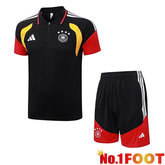 Germany Soccer Polo Black/Red/Yellow 2026/2027