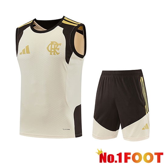 Flamengo kit Soccer Vests Beige/Brun 2025/2026