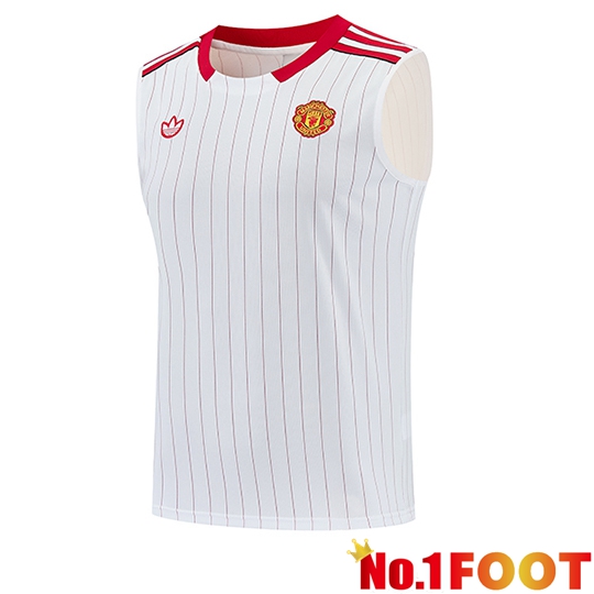 Manchester United Soccer Vests White/Red 2026/2027