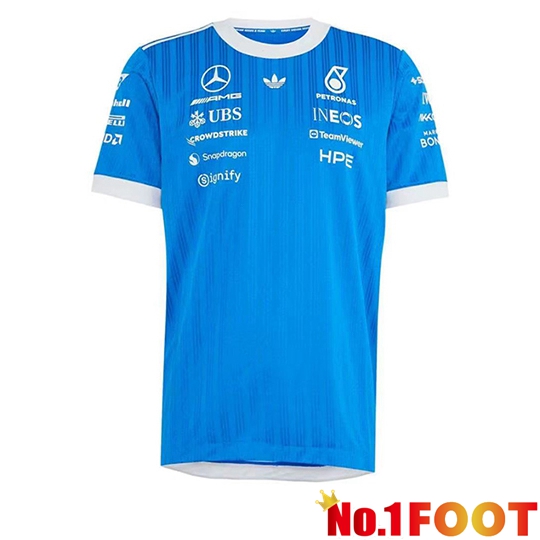Mercedes Benz T-Shirt F1 Team Blue/White 2026