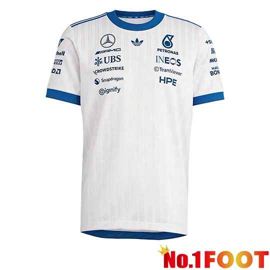 Mercedes Benz T-Shirt F1 Team White/Blue 2026