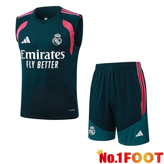 Real Madrid kit Soccer Vests Green/Pink 2026/2027