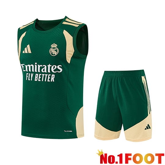 Real Madrid kit Soccer Vests Green/Yellow 2026/2027