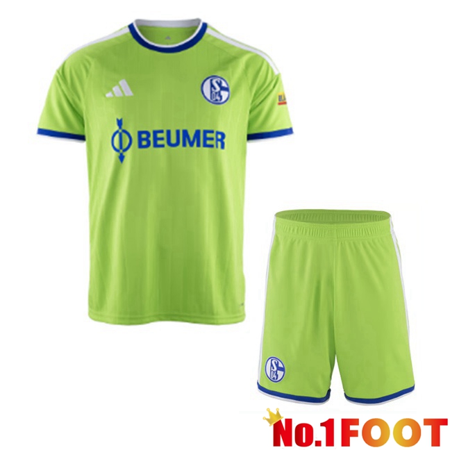 Schalke 04 Kids Third Soccer Jersey Green 2026/2027