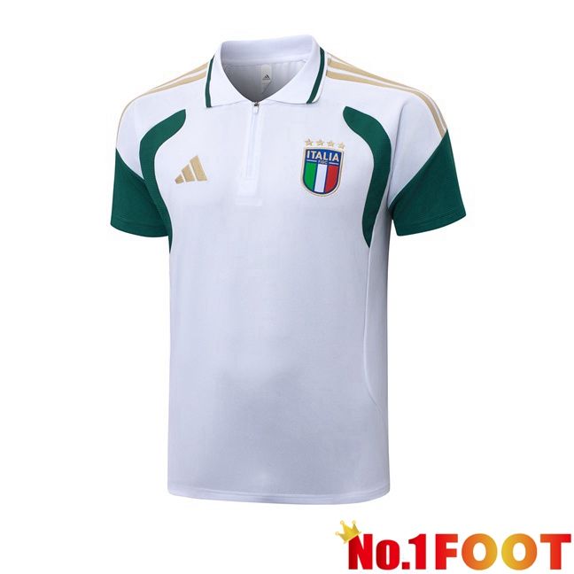 Italy Soccer Polo White 2026/2027