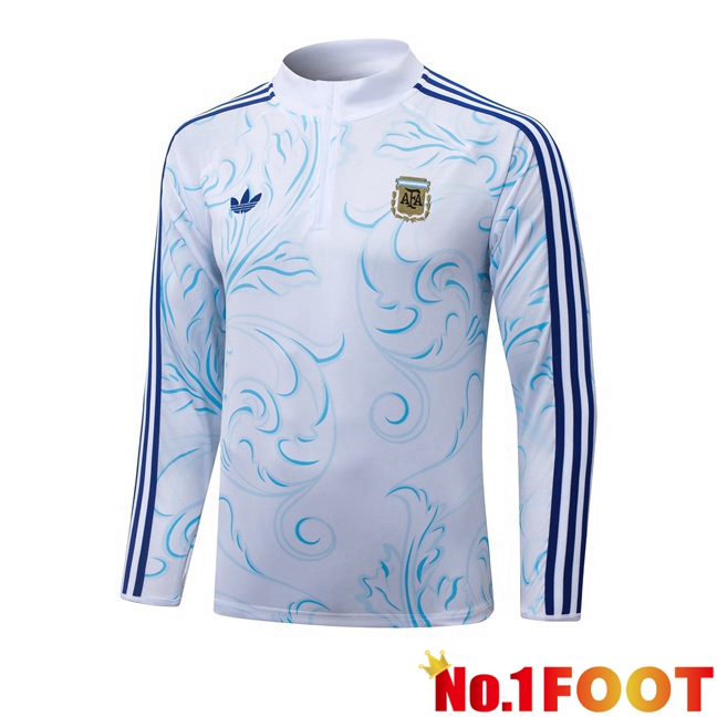 Argentina Training Sweatshirt White Blue 2026/2027