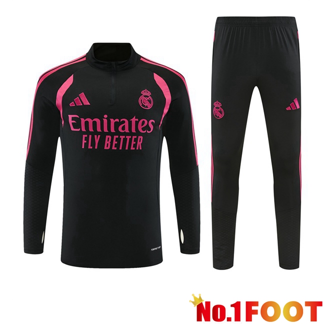 Real Madrid kit Training Tracksuit Black 2026/2027