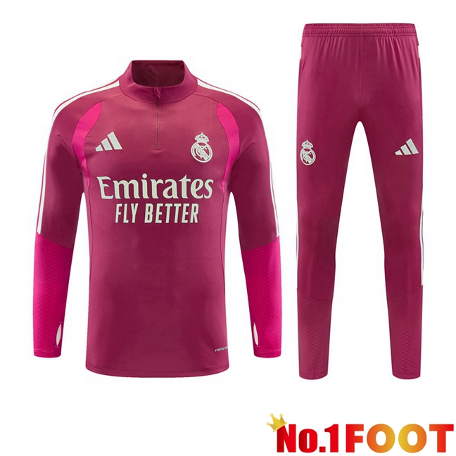 Real Madrid kit Training Tracksuit Red 2026/2027