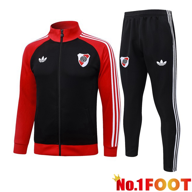 River Plate kit Training Tracksuit - Training Jacket Black Red 2026/2027