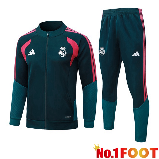 Real Madrid kit Training Tracksuit - Training Jacket Green 2026/2027