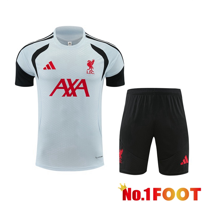 FC Liverpool kit Training T Shirt + Shorts Grey 2026/2027
