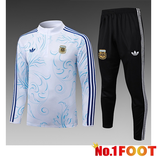 Argentina Kids kit Training Tracksuit White 2026/2027