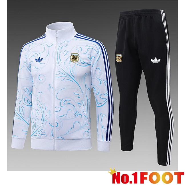 Argentina Kids kit Training Tracksuit - Training Jacket White 2026/2027