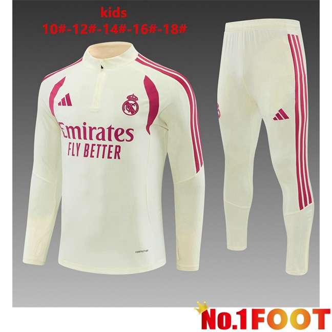 Real Madrid Kids kit Training Tracksuit Yellow 2026/2027